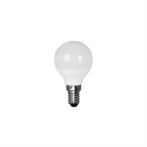 Poliplast led lampada sfera 8W E14 3000K 670lm