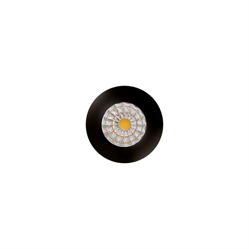 Led mini spot rotondo 3W 180lm IP20 nero 4200K Aida