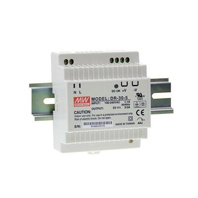 Alimentatore Meanwell AC/DC in rail 12V 2A 30W