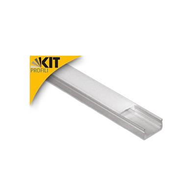 Kit profilo in alluminio 8mm 2mt