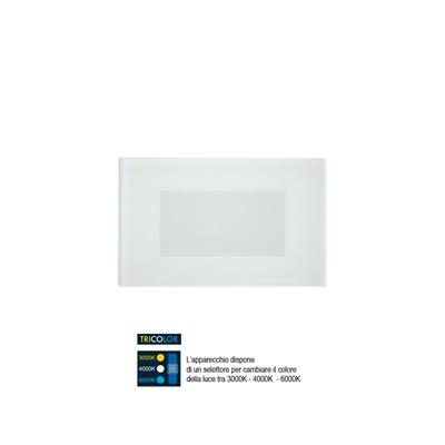 Segnapasso a led IP65 3W vetro IP65 6500K Elena